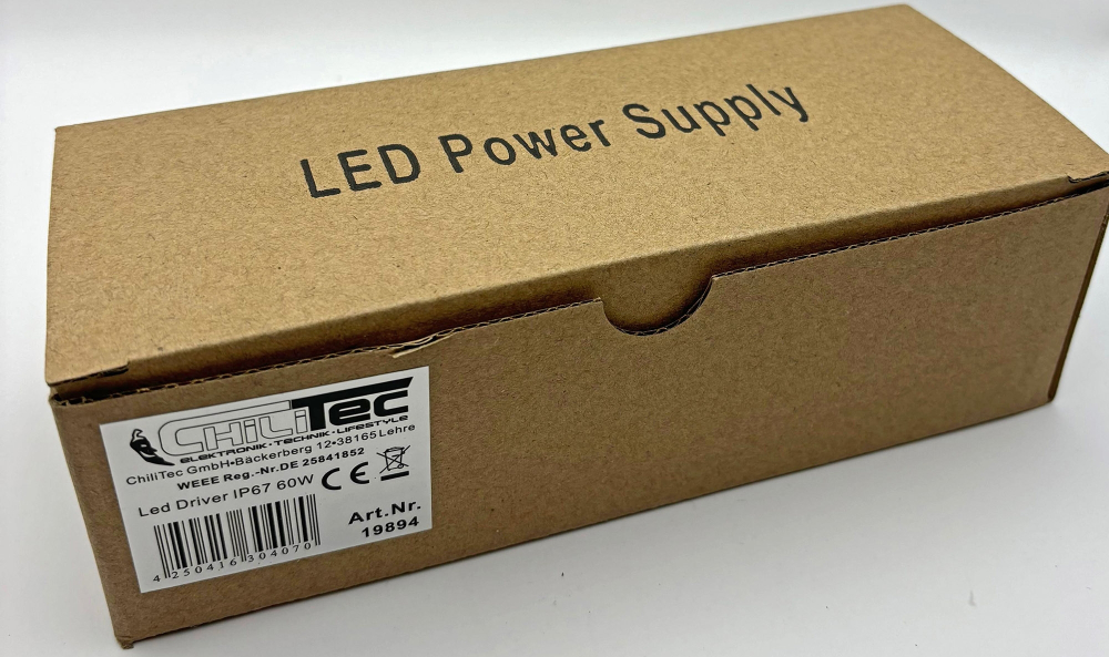 LED Trafo IP67 12VDC 1-60W 19894, wasserdicht