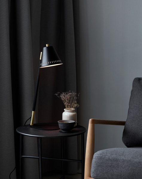 Dänische Tischleuchte Nordlux Pine schwarz GU10 Tischlampe Table 2010405003