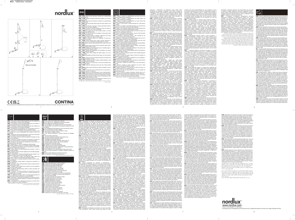 Nordlux Stehlampe Contina Messing G9 2010994035