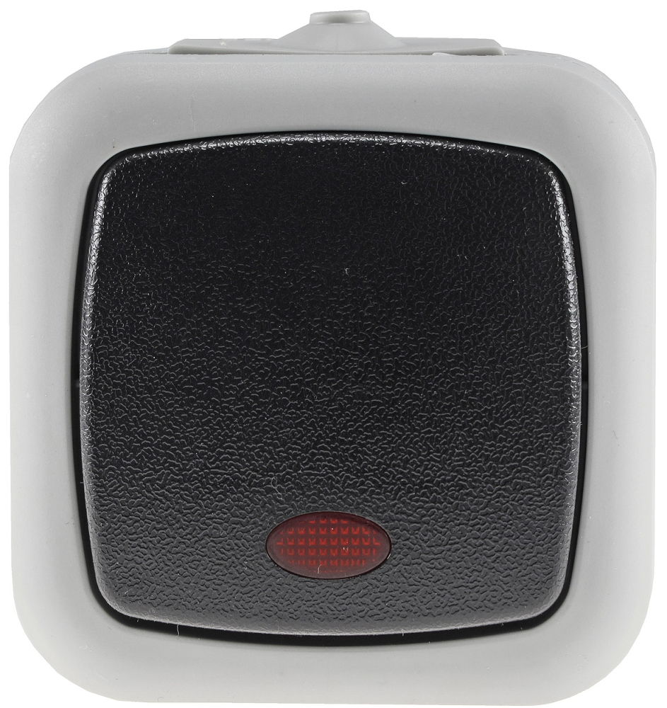 Feuchtraum Kontroll-Schalter IP44 grau ChiliTec 20491