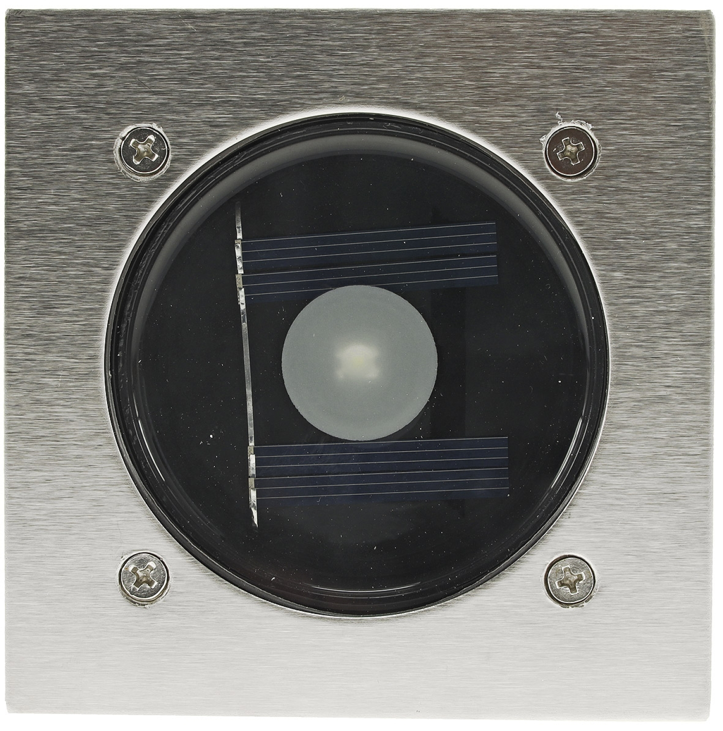 ChiliTec Solar LED Bodenstrahler "CTB-E" eckig IP44 Edelstahl-Front 20839