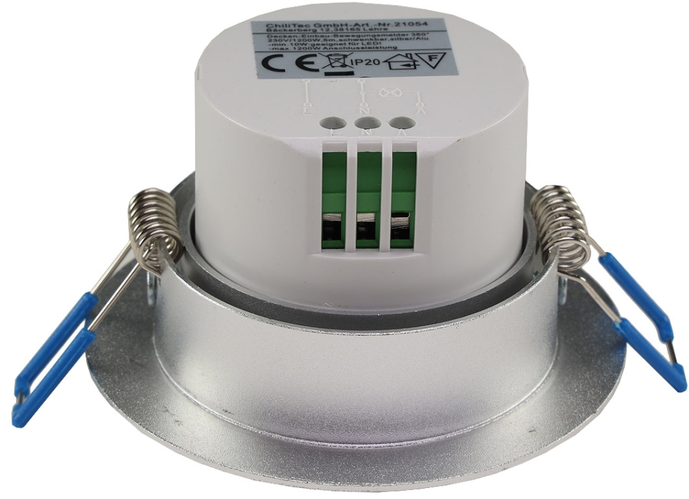 Decken-Einbau-Bewegungsmelder PIR 360° Sensor IP20 3-Draht 21054