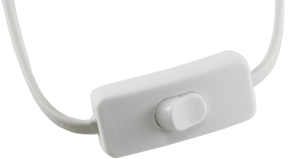 ChiliTec Netzkabel mit Schalter und E27 Fassung 3,4m Weiß 21058