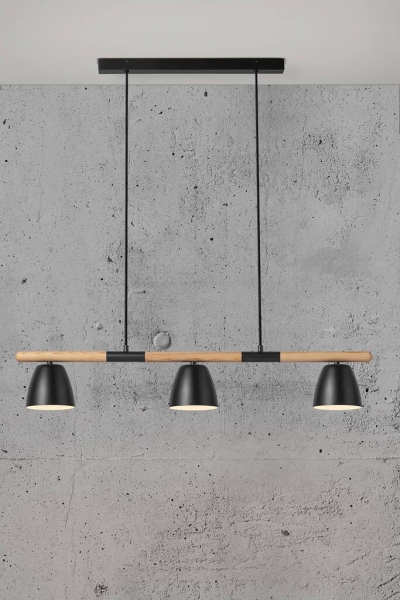 Pendellampe Theo Nordlux schwarz 3x GU10 Pendelleuchte