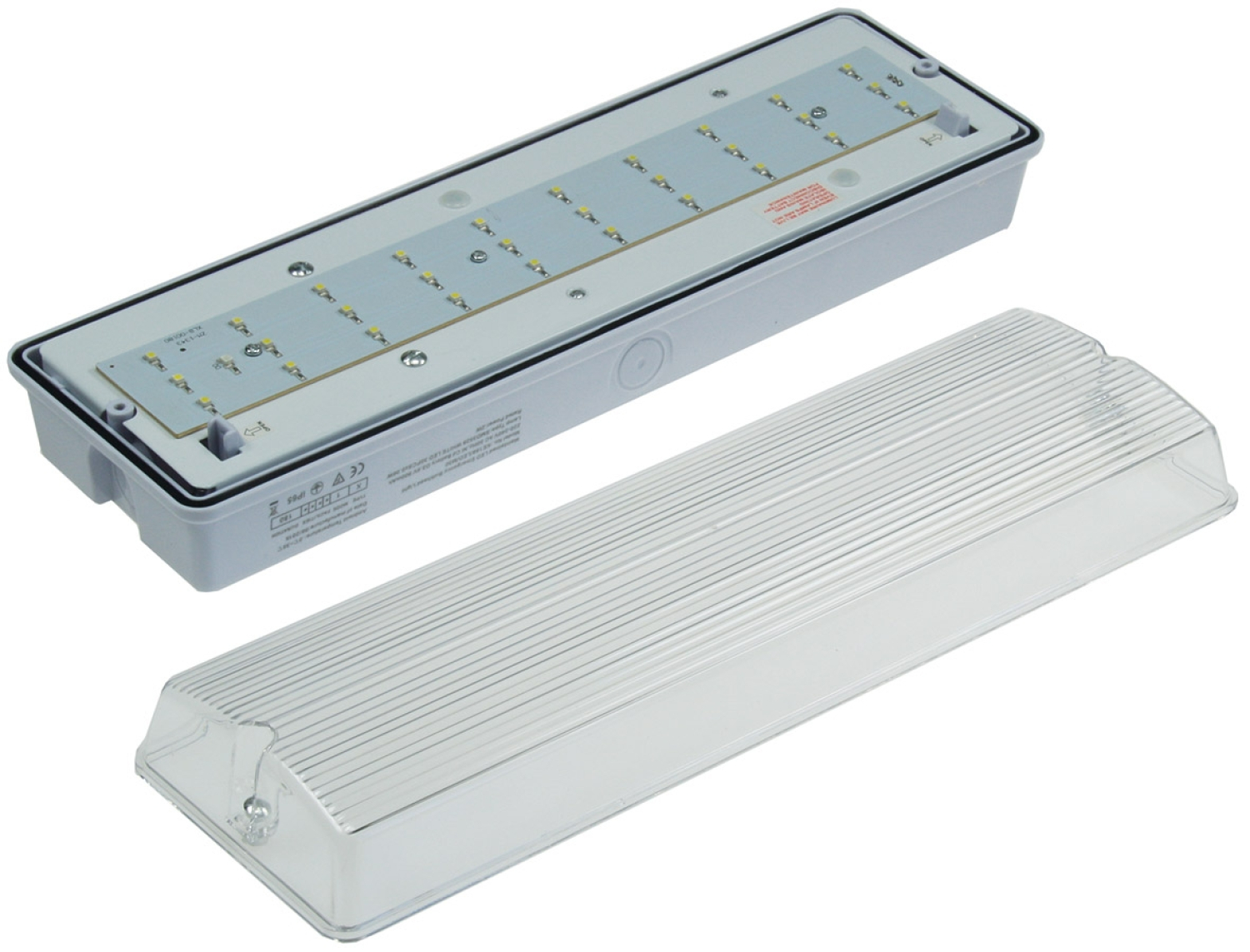 ChiliTec LED Fluchtwegleuchte IP65 "NL-W1" 30 LEDs, Erkennungsweite 25m, Wandmontage 21650