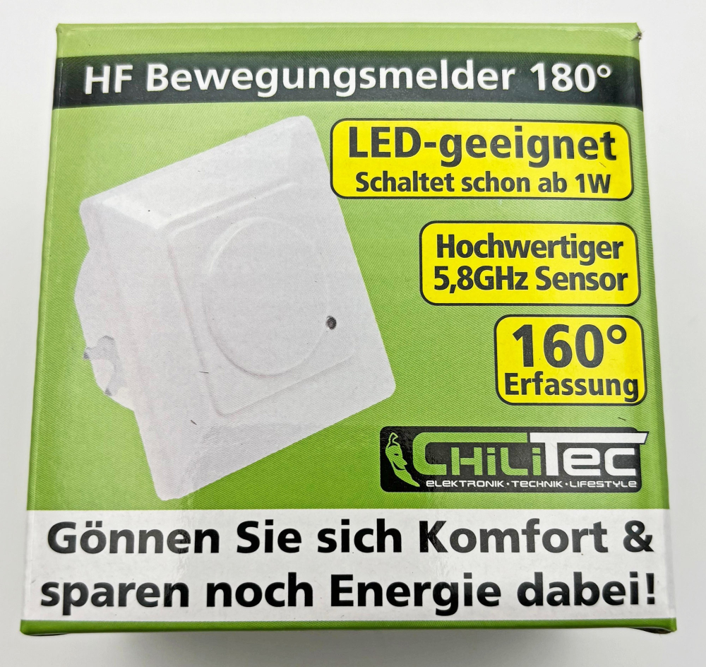 Bewegungsmelder Unterputz HF 160° IP20 3-Draht-Technik weiß 21676