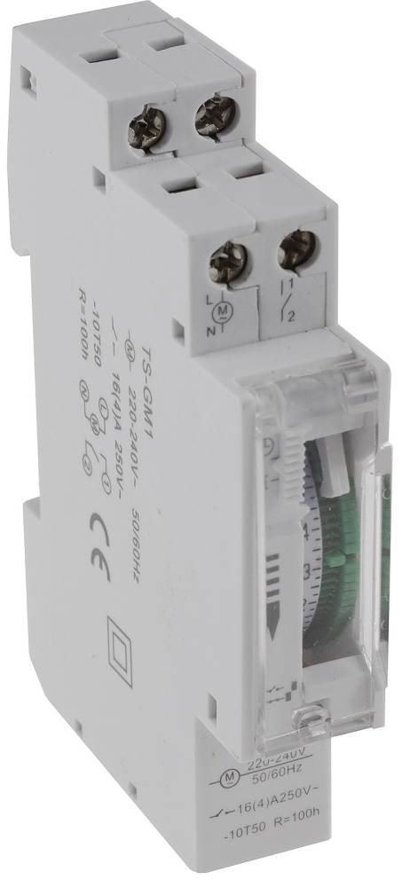 Analoge Tages-Zeitschaltuhr für Sicherungskasten-Einbau max. 3500W 22036