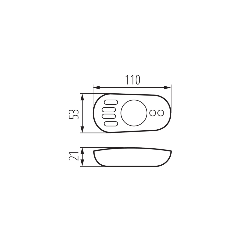 Fernbedienung für MONO/CCT LED Streifen 12/24V REMOTE Controller 22145