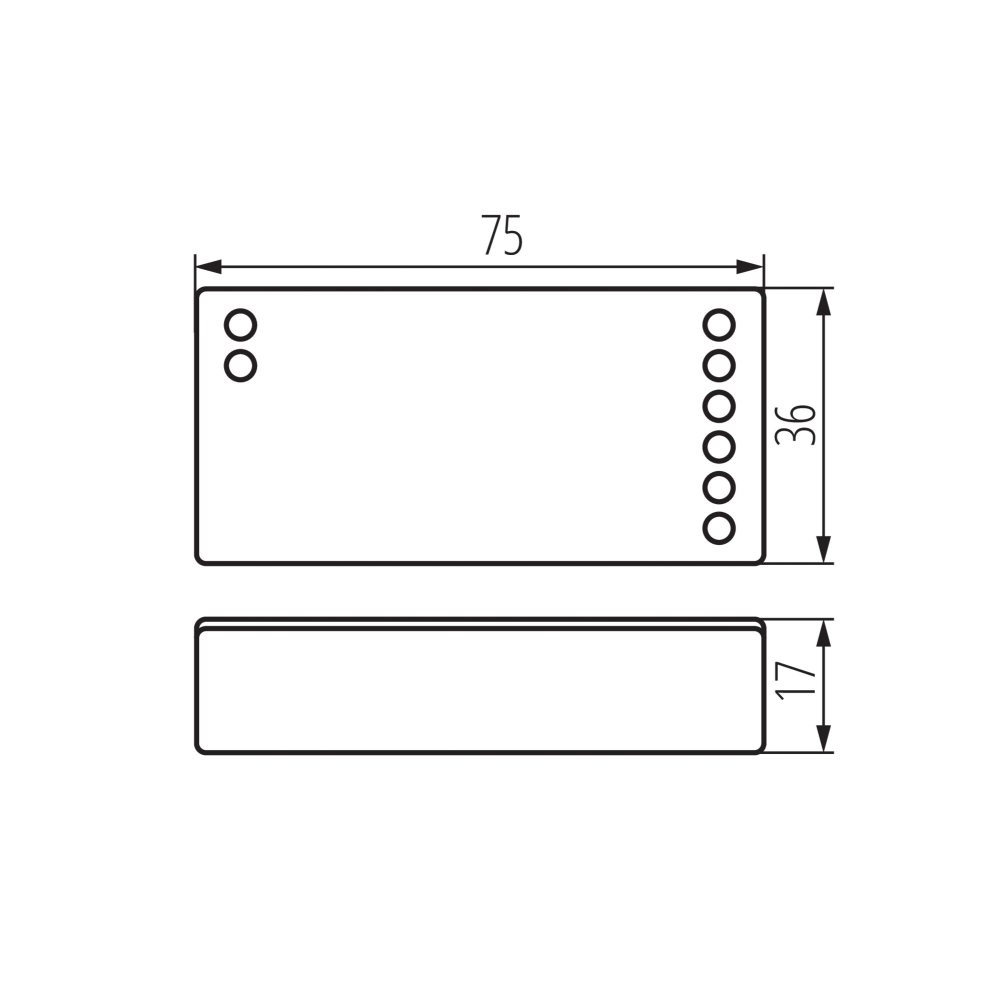 Controller für MONO/CCT LED Stripe CTRL 12/24V 22147