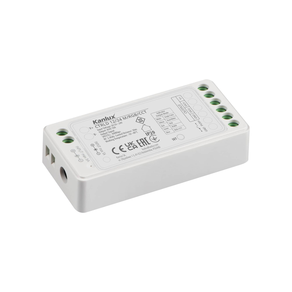 Controller für LED-Streifen CTRLD 12/24V M/RGB/CCT Kanlux 22149