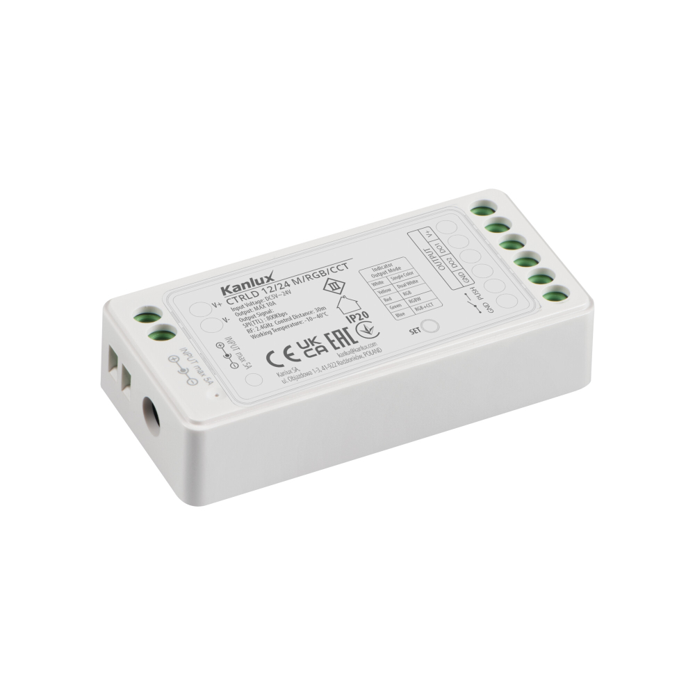Controller für LED-Streifen CTRLD 12/24V M/RGB/CCT Kanlux 22149