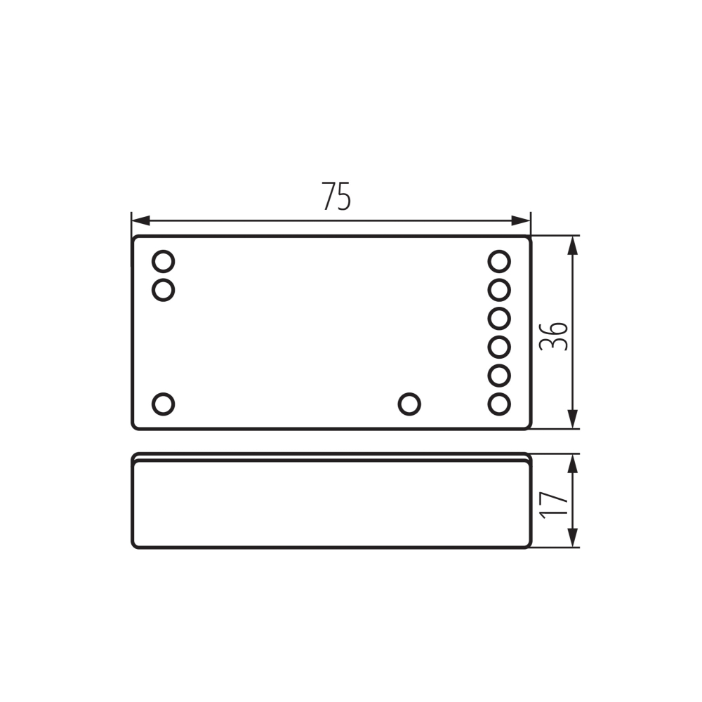 Controller für LED-Streifen CTRLD 12/24V M/RGB/CCT Kanlux 22149