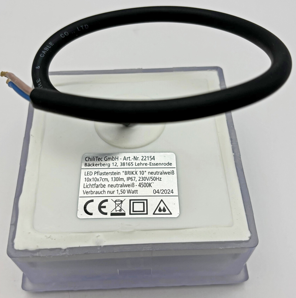 LED Bodeneinbauleuchte BRIKX 10 4500K neutralweiss Bodeneinbaustrahler IP67