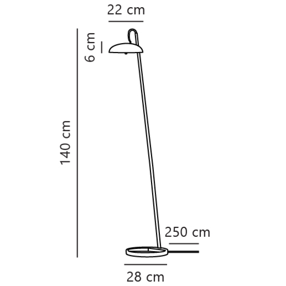 Minimalistische Nordlux Stehlampe Versale DFTP G9 schwarz 2220064003