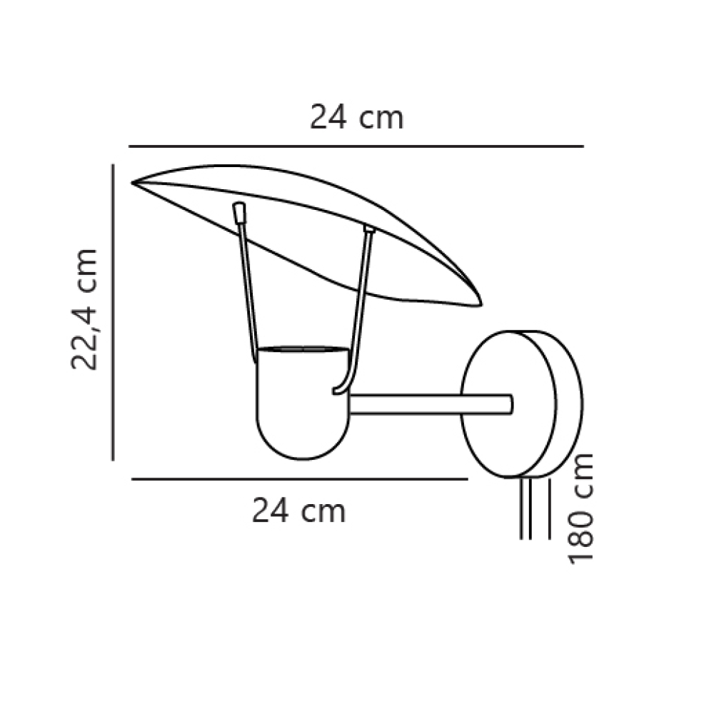 Wandleuchte Fabiola Nordlux DFTP GU10 Schwarz 2220231003