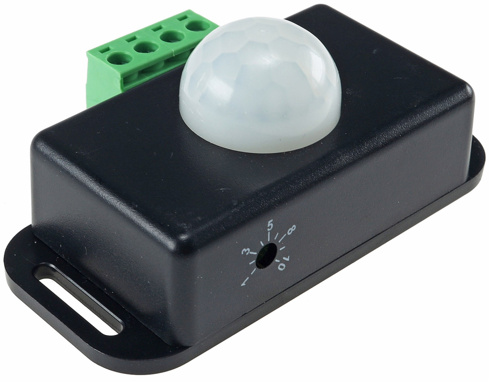 Bewegungsmelder 12-24VDC 6A 8m Reichweite 60° 22239