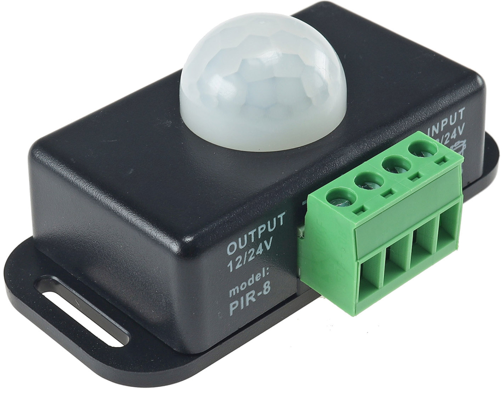 Bewegungsmelder 12-24VDC 6A 8m Reichweite 60° 22239