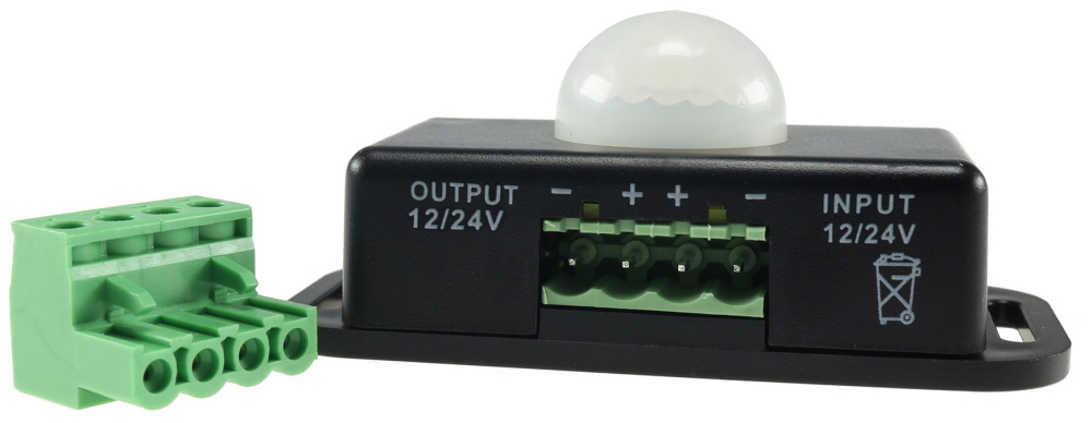 Bewegungsmelder 12-24VDC 6A 8m Reichweite 60° 22239