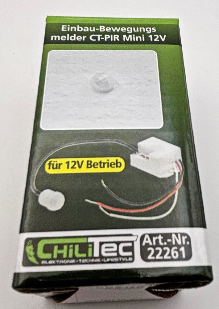 Einbau-Bewegungsmelder "CT-PIR Mini" 12V DC 1-60W Ø15mm 22261
