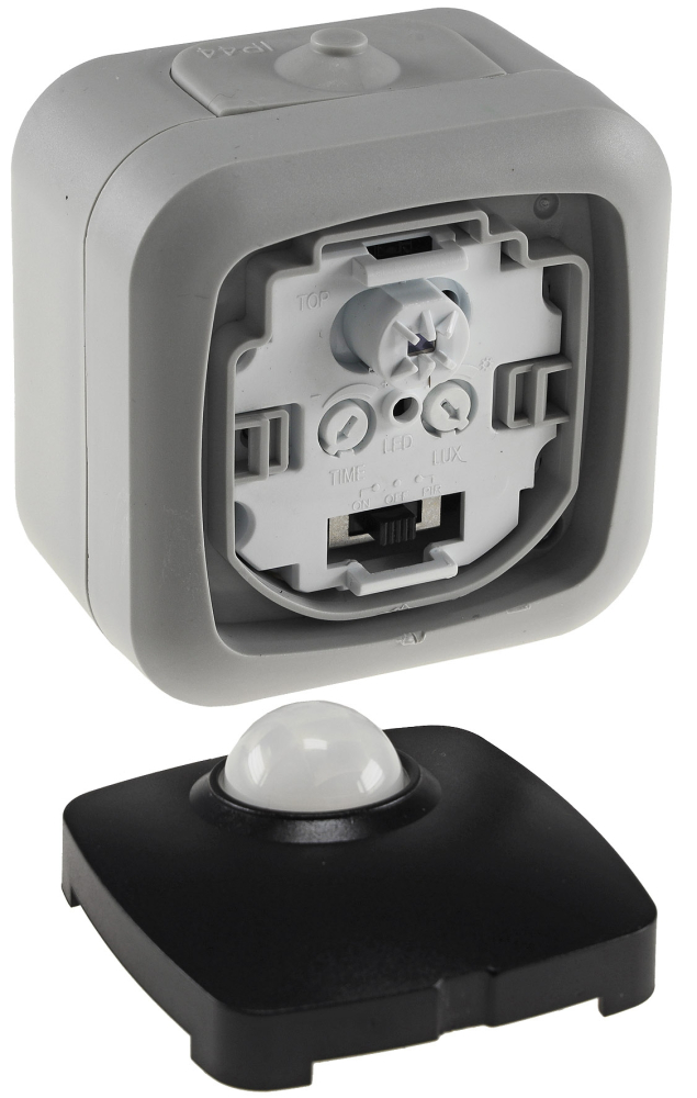 Feuchtraum PIR Bewegungsmelder IP54, 120°, 2-500W, ChiliTec 22421