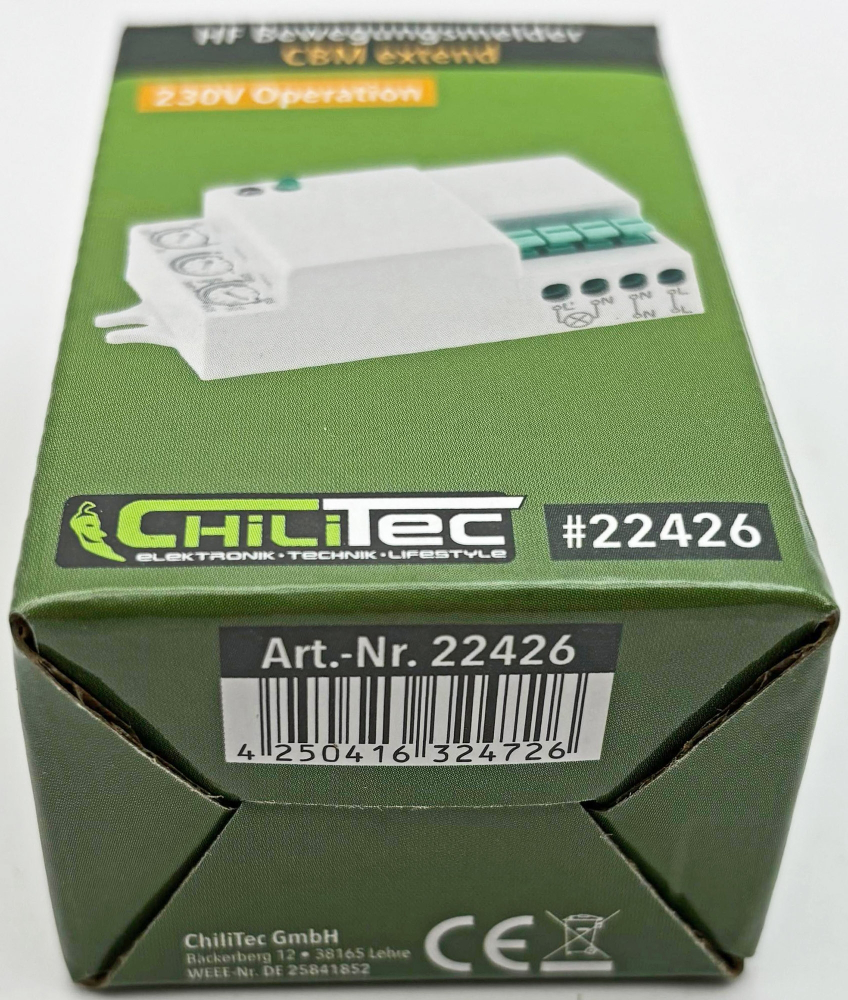 HF Bewegungsmelder "CBM extend" 230V 180/360° ChiliTec 22426