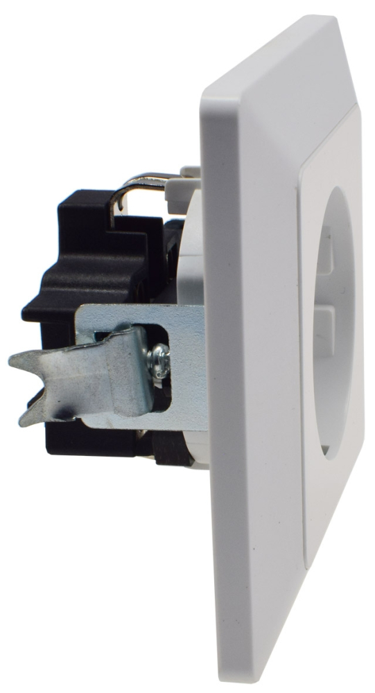 MILOS Steckdose Matt Weiß mit erhöhtem Berührungsschutz, Klemmanschluss 22770