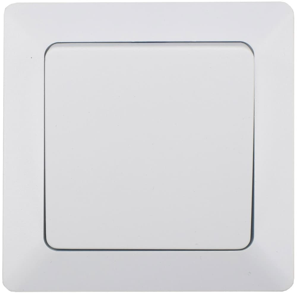 ChiliTec MILOS Kreuzschalter Matt Weiß mit Rahmen