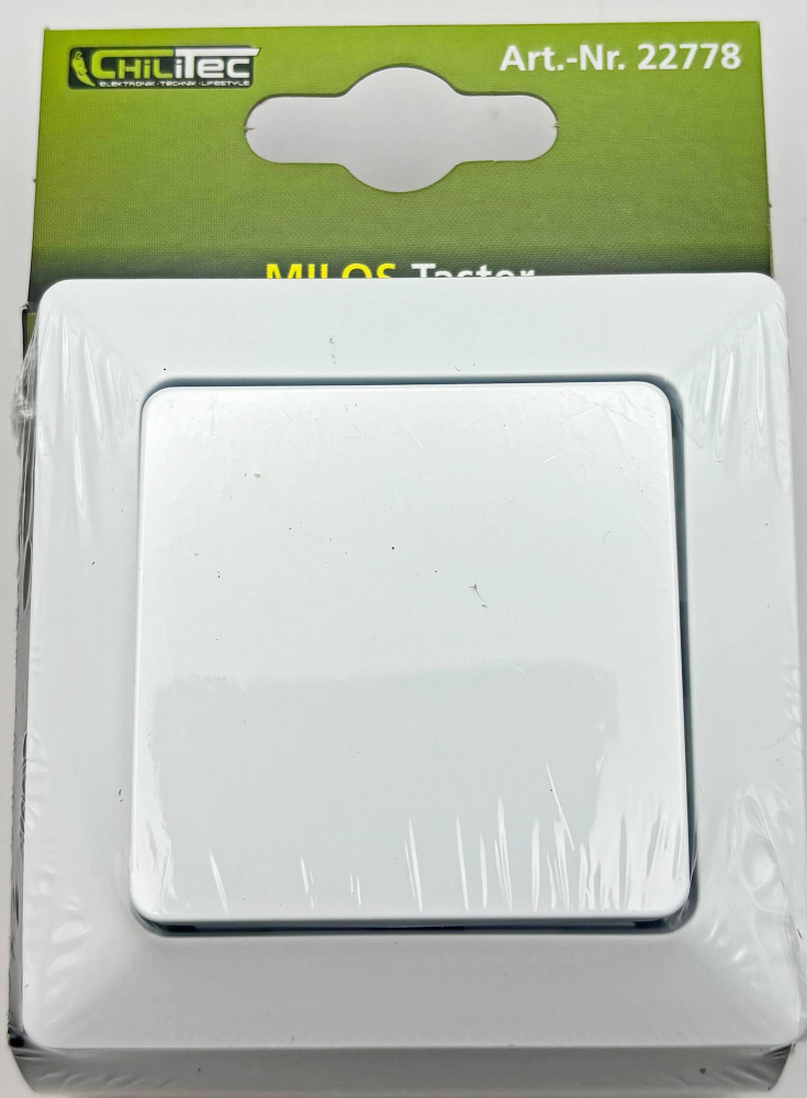 MILOS Taster Matt Weiß mit Rahmen 22778