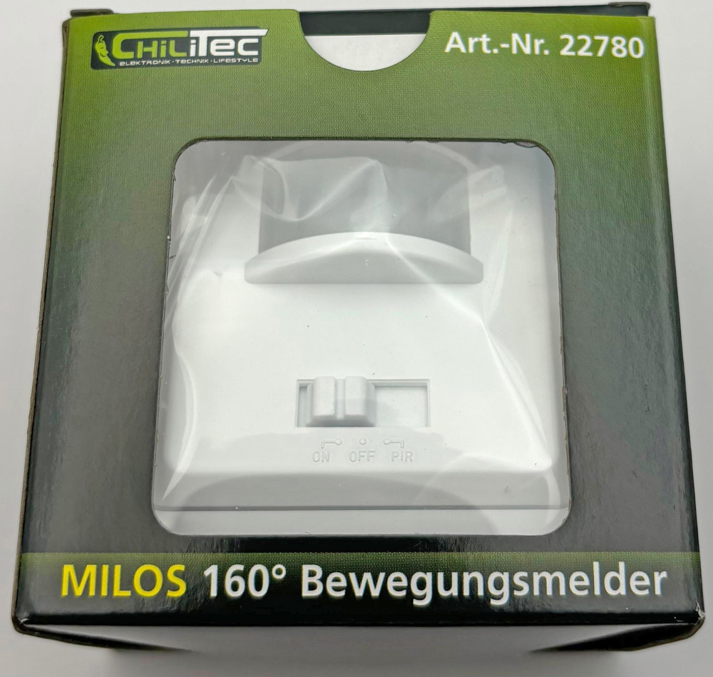 MILOS Bewegungsmelder 3-Draht weiß matt LED geeignet 160° UP 22780