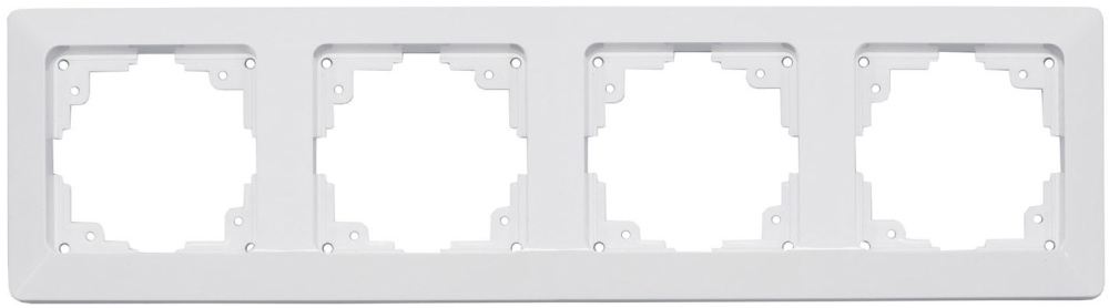 MILOS 4-fach Rahmen Matt Weiß 22790