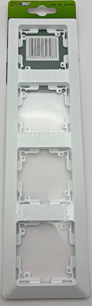 MILOS 4-fach Rahmen Matt Weiß 22790