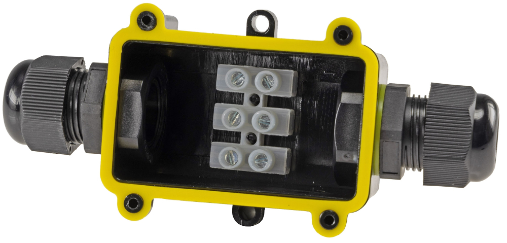 Kabelverbinderbox für 2 Anschlüsse IP68, 1x Eingang, 1x Ausgang, 22813