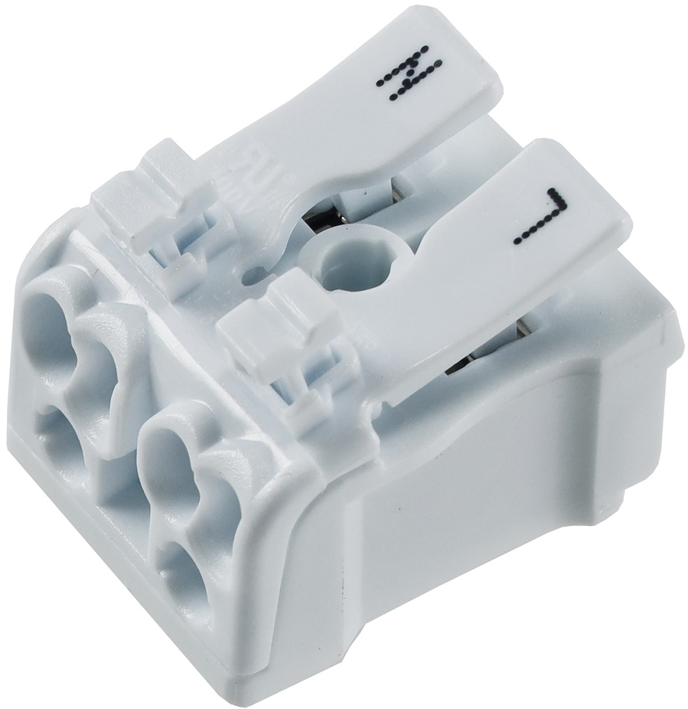 Lüsterklemme mit Hebel 2-polig 0,5-2,5mm² 450V/16A 22815