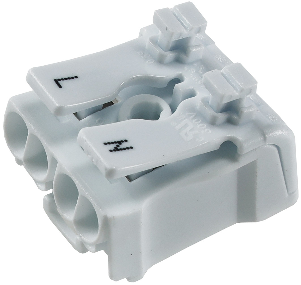 Lüsterklemme mit Hebel 2-polig 0,5-2,5mm² 450V/16A 22815