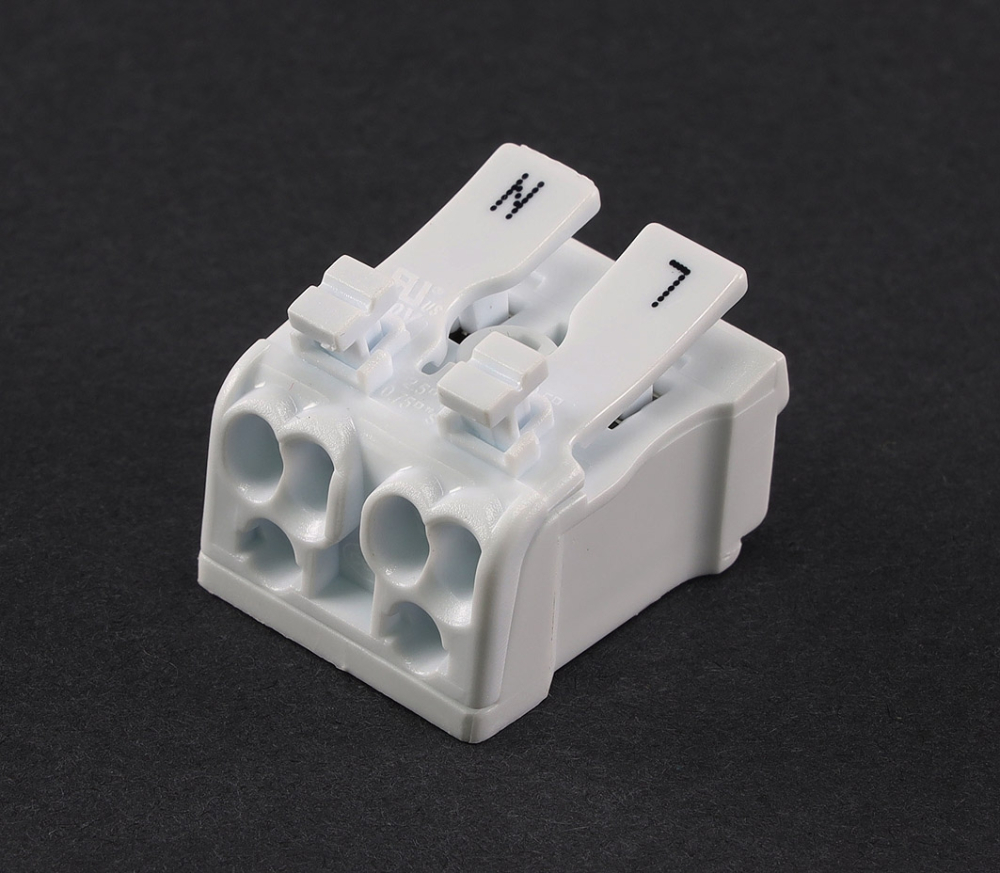 Lüsterklemme mit Hebel 2-polig 0,5-2,5mm² 450V/16A 22815