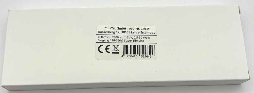 LED Trafo CT-SL20 SlimLine 12VDC 0,5-30W 22934