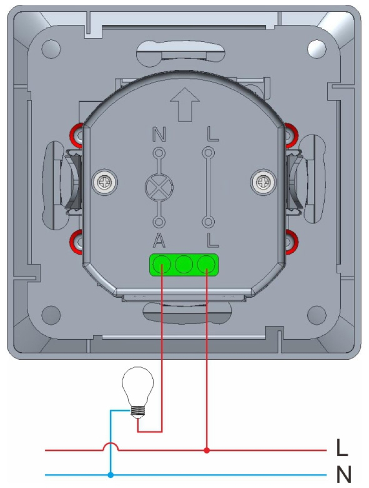 MILOS Bewegungsmelder 2-Draht weiß matt LED geeignet 160° UP 22988