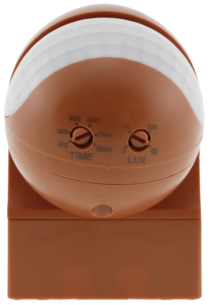 Aufputz 3-Draht PIR Bewegungsmelder ziegelrot CBI-Slim 180° IP44 22992