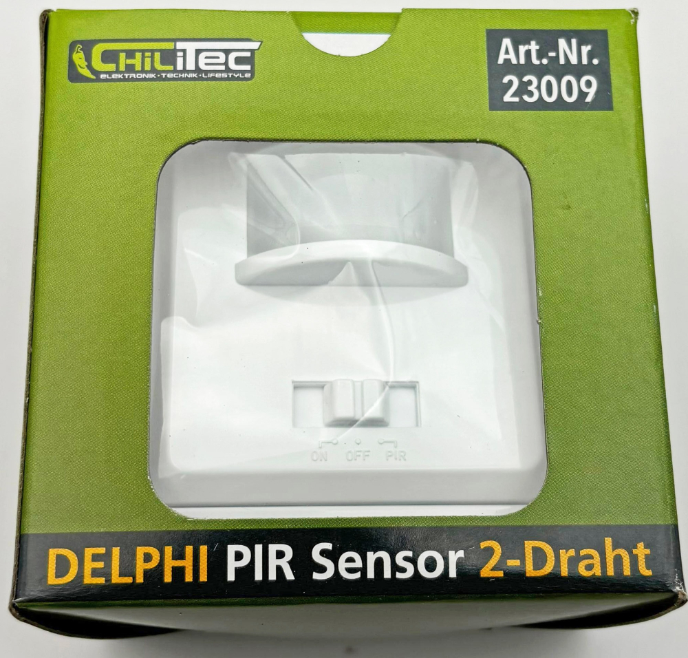 DELPHI Bewegungsmelder 160° Einbau UP 2-Draht weiss 23009