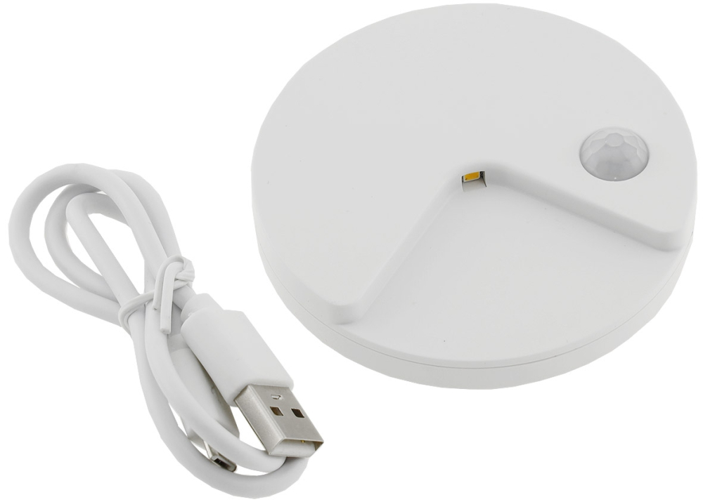 LED Treppenleuchte mit Bewegungsmelder Akkubetrieb warmweiss slim 14mm flach 23110