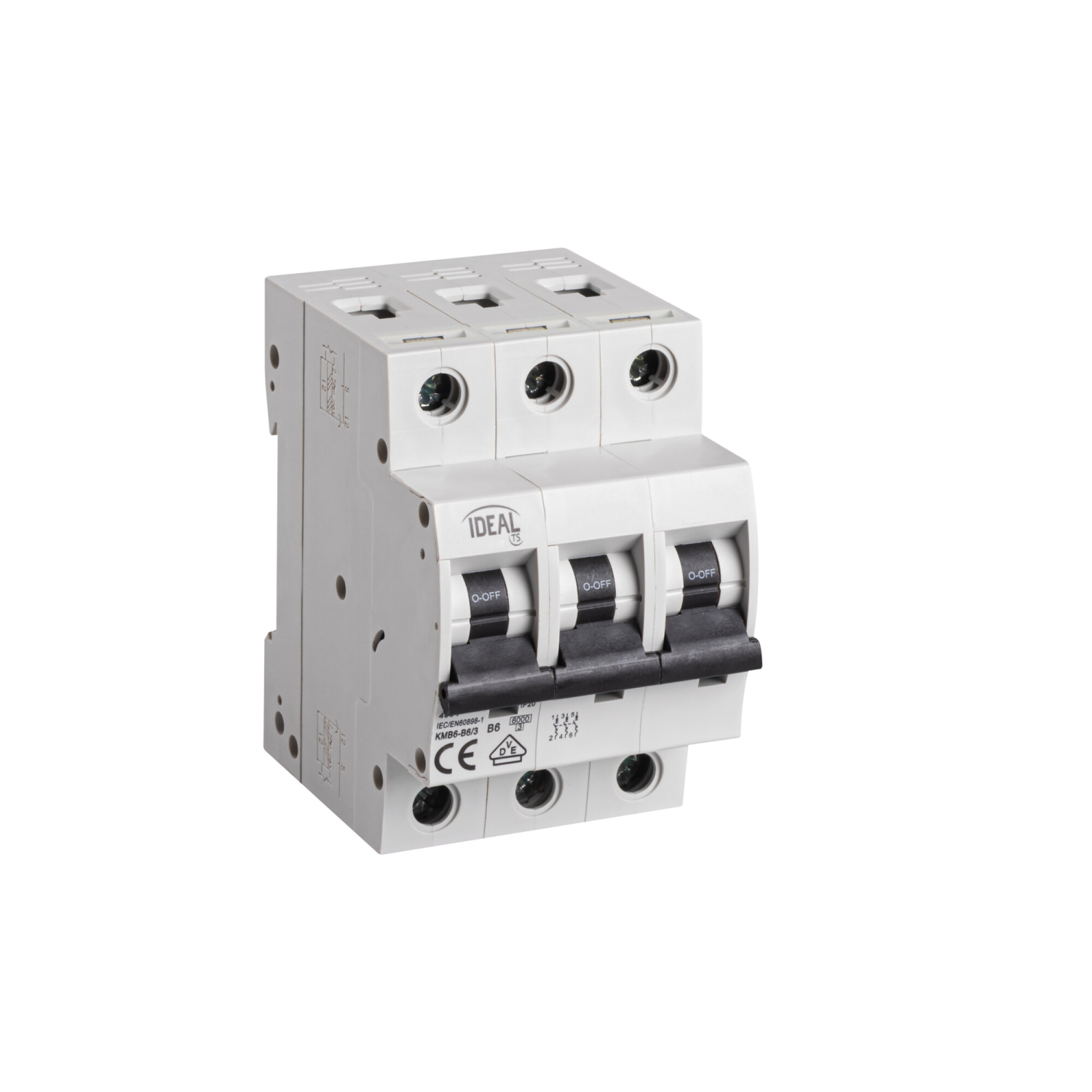 Ideal Leitungsschutzschalter KMB6-B6/3 6A 3-polig VDE 23171