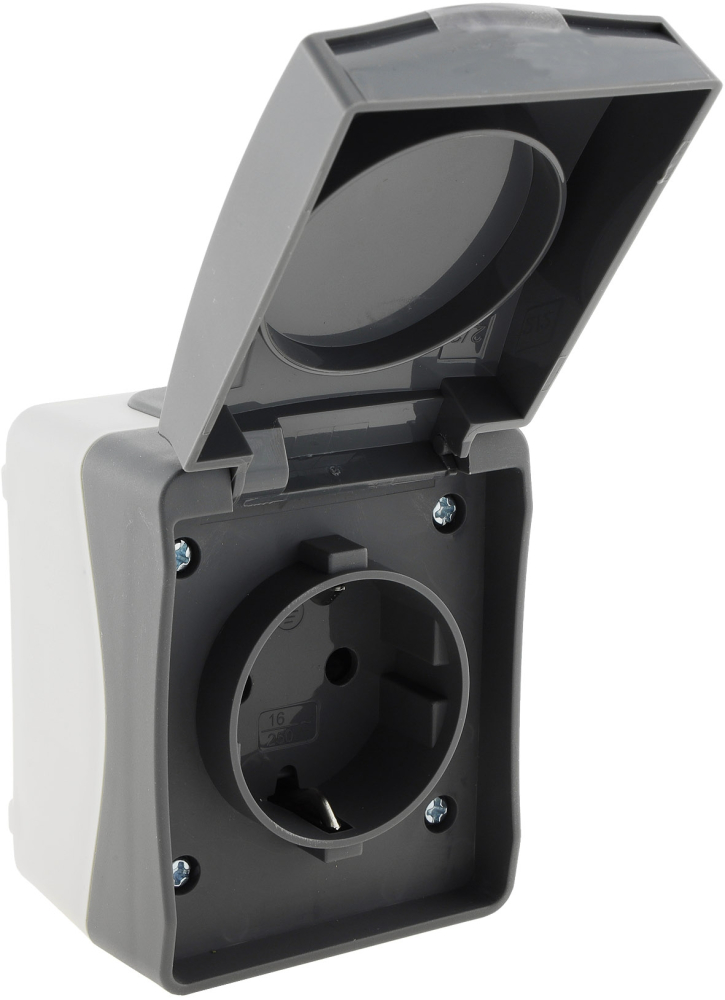 IP54 Feuchtraum Steckdose NUQUI Aufputz ChiliTec 23279