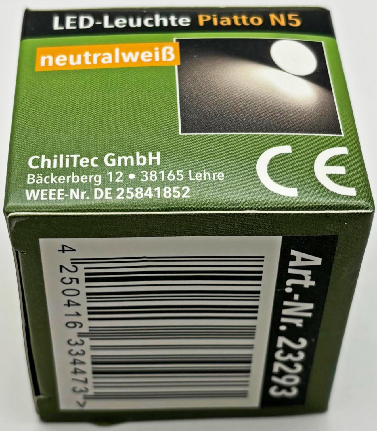 ChiliTec LED Einbauleuchte "Piatto N5" 38° 5W Modul 4200K 380Lm 23293