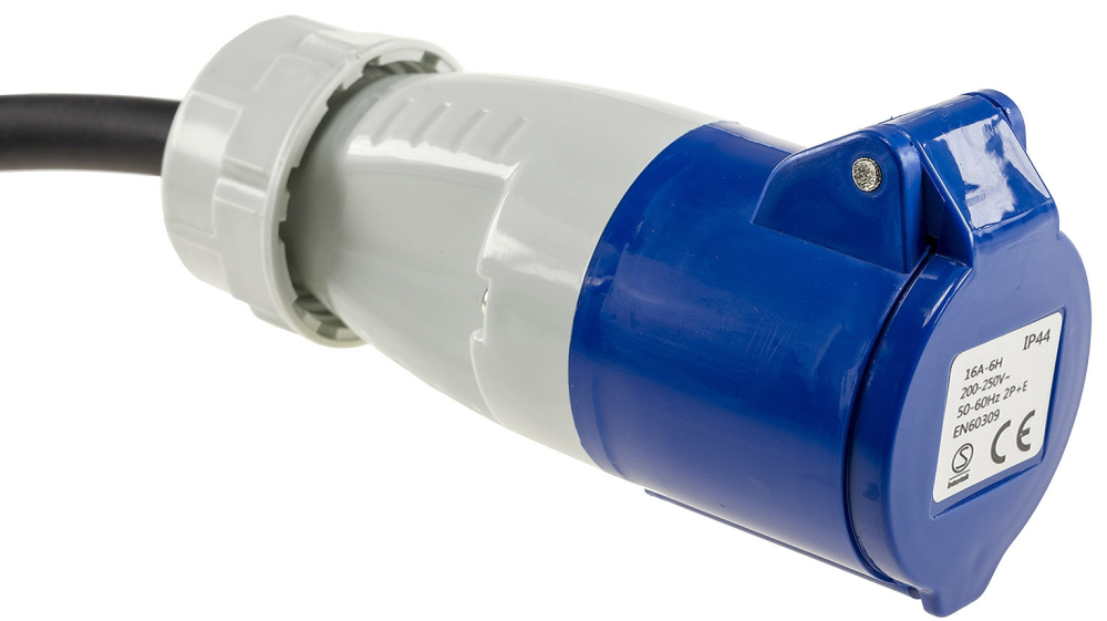 CEE auf Schutzkontakt-Stecker 1,5m 230V, Adapter für Camping, Wohnwagen 23362