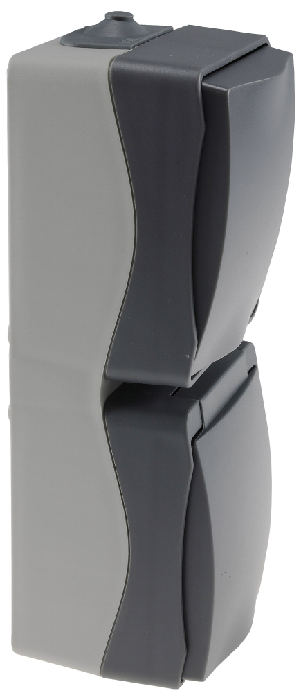 Feuchtraum Schalter & Steckdose IP54 NUQUI Aufputz Vertikal ChiliTec 23367