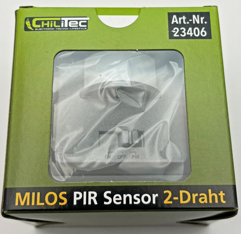 MILOS Bewegungsmelder anthrazit UP für LED geeignet, 2-Draht, 23406