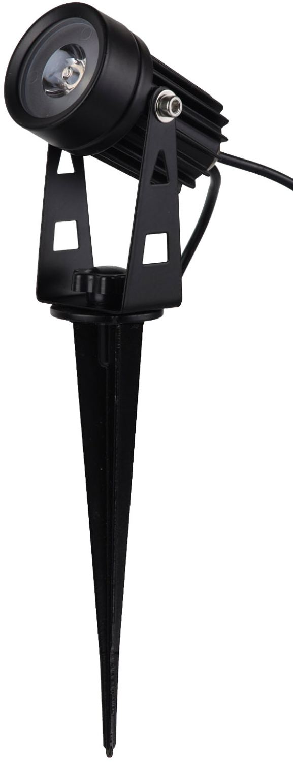 ChiliTec Gartenstrahler Set Solar mit 2 Spots Solarzelle Erdspieß 3000K IP65 23440