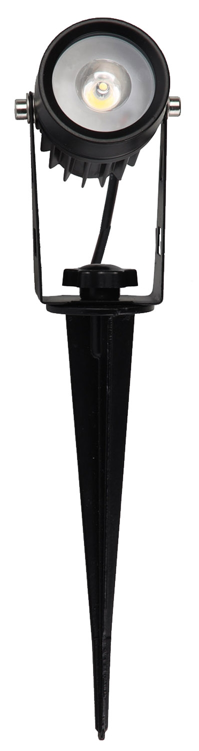 ChiliTec 4er Set Gartenleuchte IP65/44 Gartenstrahler 4 Spots mit Erdspieß + Netzteil 3000K 23441