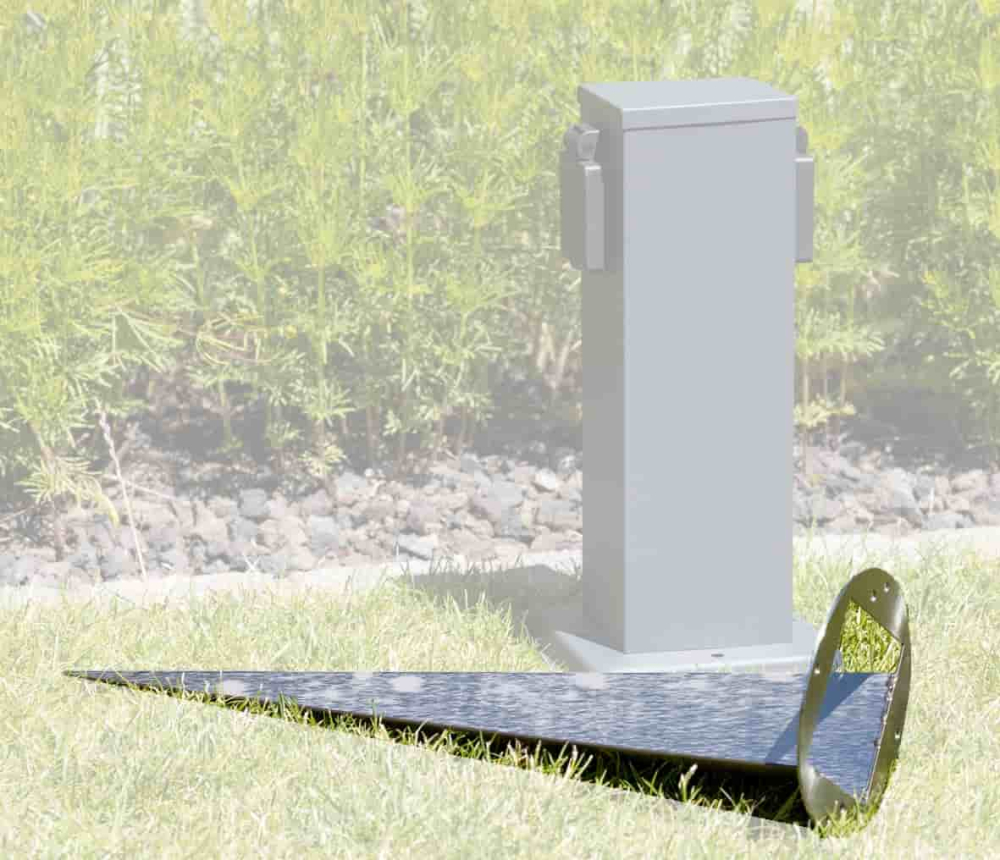 ChiliTec Erdspieß 23447 39cm für Steckdosensäule 23444 & 23445