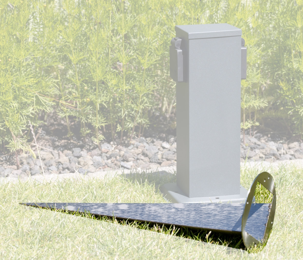 ChiliTec Erdspieß 23447 39cm für Steckdosensäule 23444 & 23445